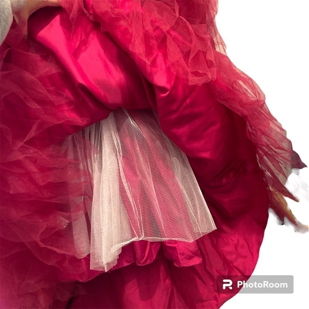 Atelier Alyce Boutique Collections Prom Dress Pink Size 4 NWT Ruffles 1 shoulder - Picture 5 of 9